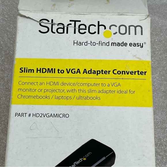Compact HDMI to VGA Adapter Converter Ideal for Chromebooks Ultrabooks & Laptops - Picture 6 of 8